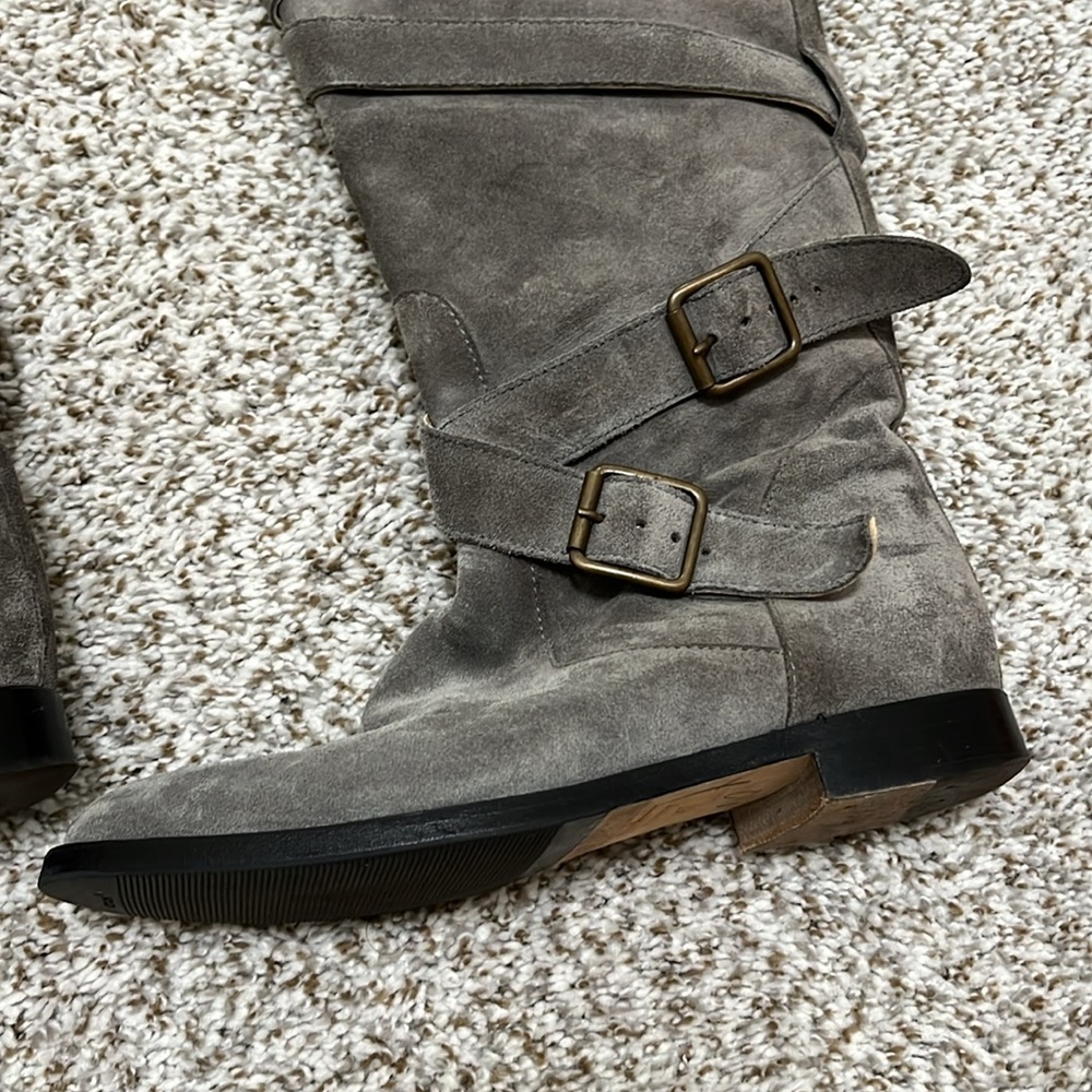 Manolo Blahnik Italian suede boots 37 - Picture 3 of 6